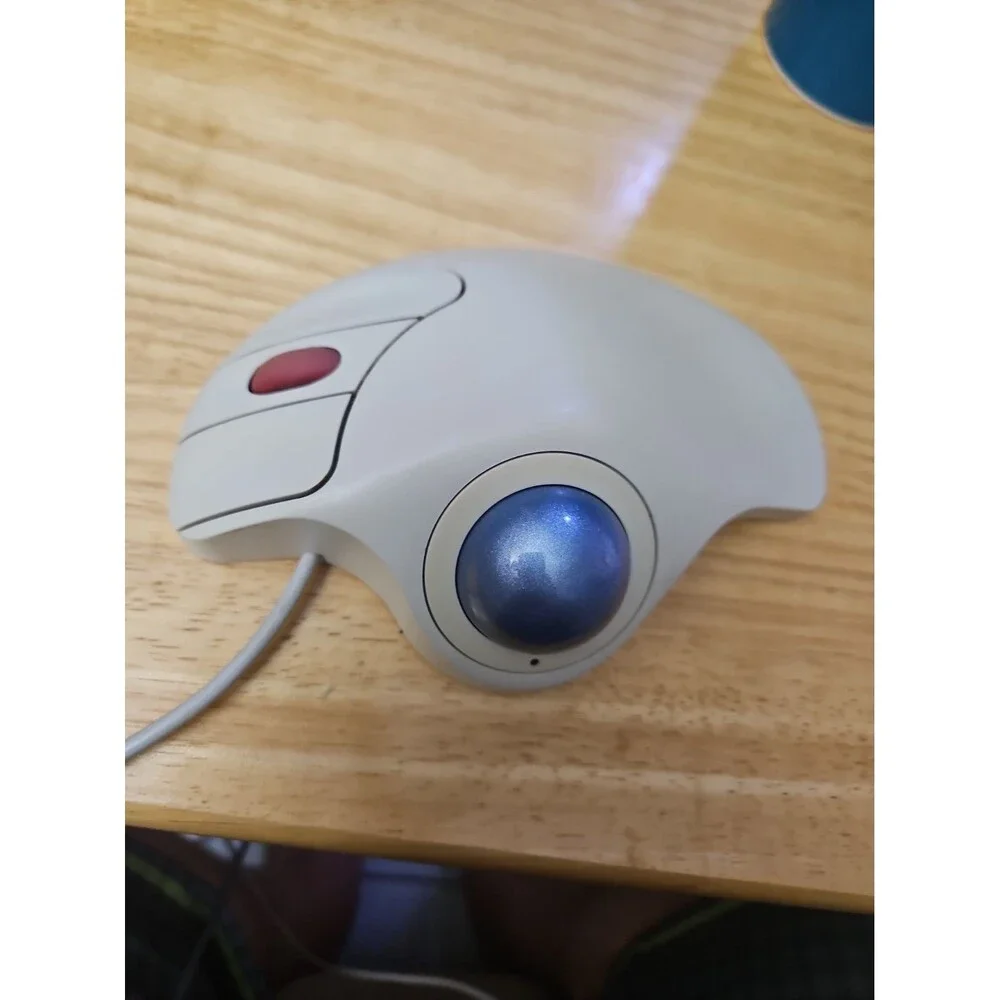 Logitech Trackman Marble Wheel Trackball Mouse T-BB13 Tested BLUE!!